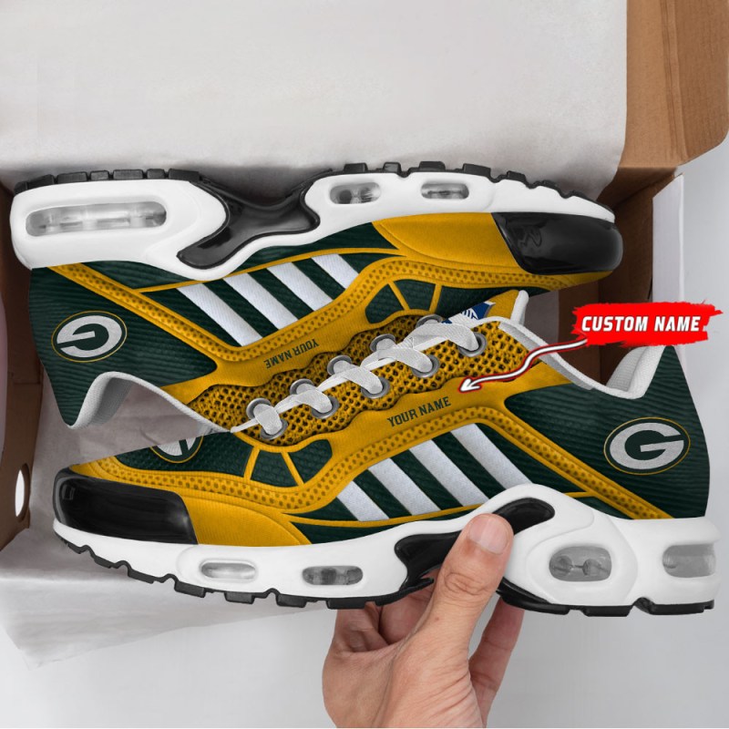 Green Bay Packers Personalized Plus T-N Youth Sneakers