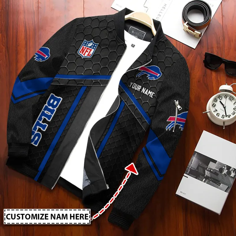 Buffalo Bills Bomber Jacket Front View
