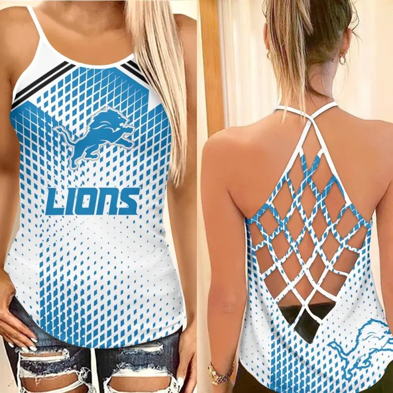 Detroit Lions Leggings Tank Top Outfit