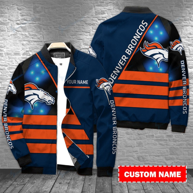 Chicago Bears Personalized Bomber Jacket Front
