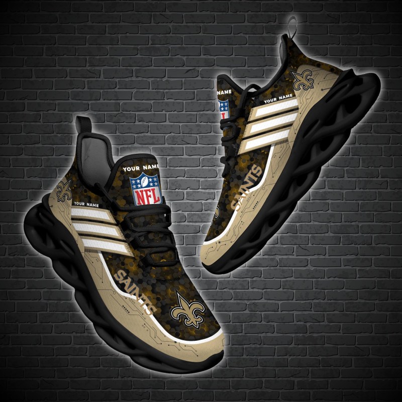 Personalized Yeezy Sneakers for New Orleans Saints Fans