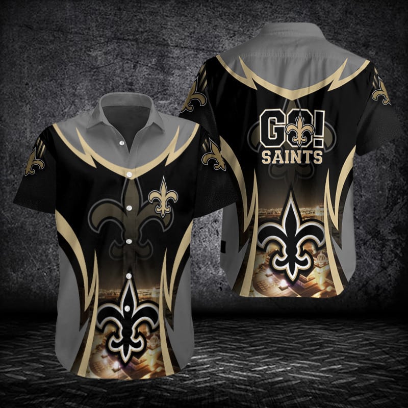 Sizing Chart for New Orleans Saints Button Shirt