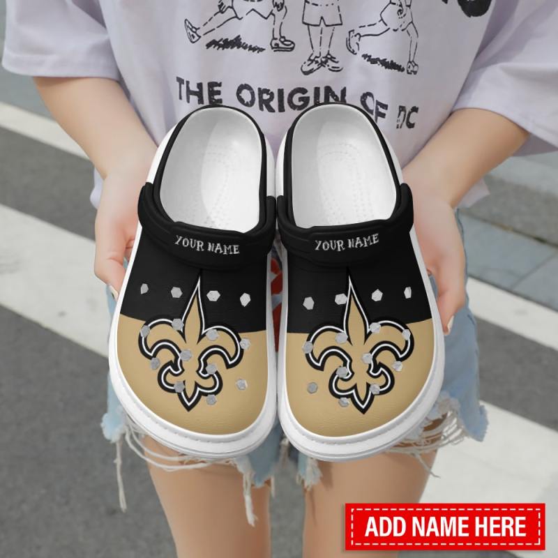 New Orleans Saints Personalized Limited Clog Side View