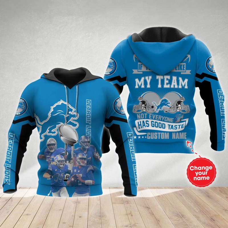 Detroit Lions Personalized All Over Printed Ugly Christmas Sweater