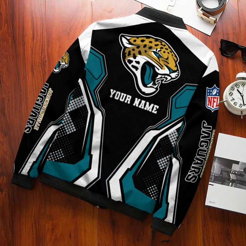 Styled Jacksonville Jaguars Bomber Jacket