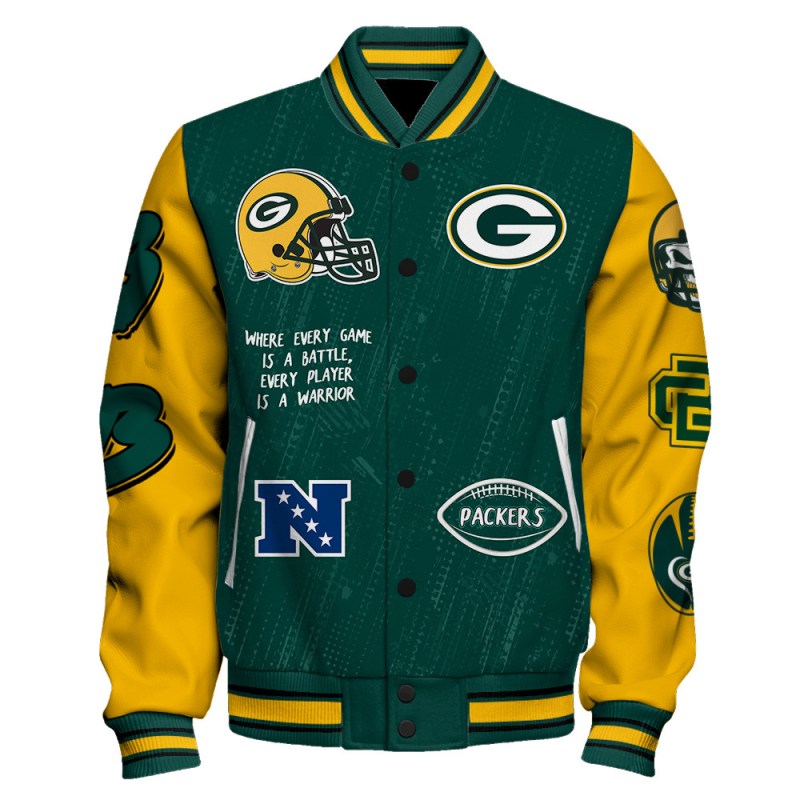 Green Bay Packers Jacket Back View