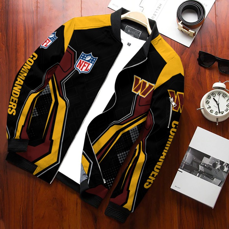 Washington Commanders Bomber Jacket Mockup