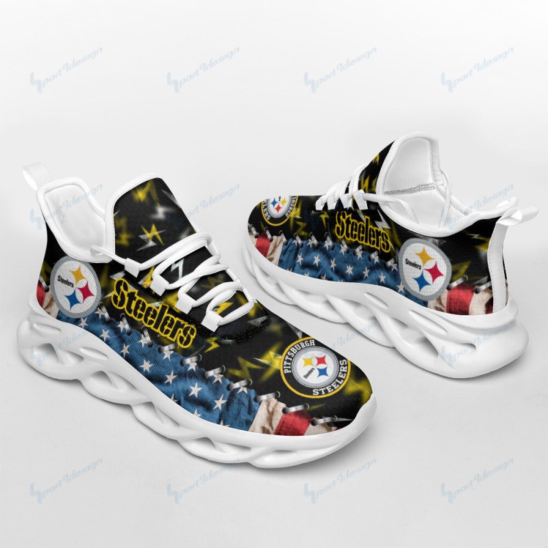 Pittsburgh Steelers Sneakers Side View