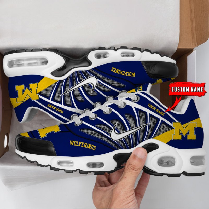 Michigan Wolverines Sneakers Inside View