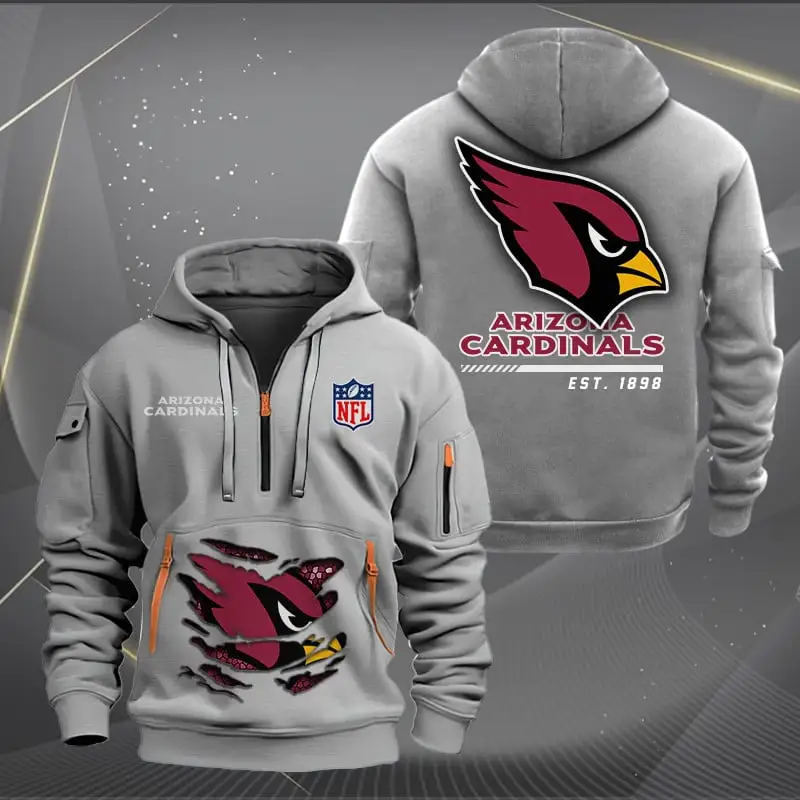 Quarter Zip Hoodie for Football Fans