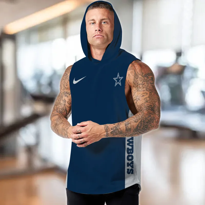 Dallas Cowboys Personalized Hooded Tank Top Alternative Color