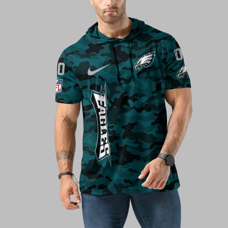 Philadelphia Eagles Camo Hoodie Front