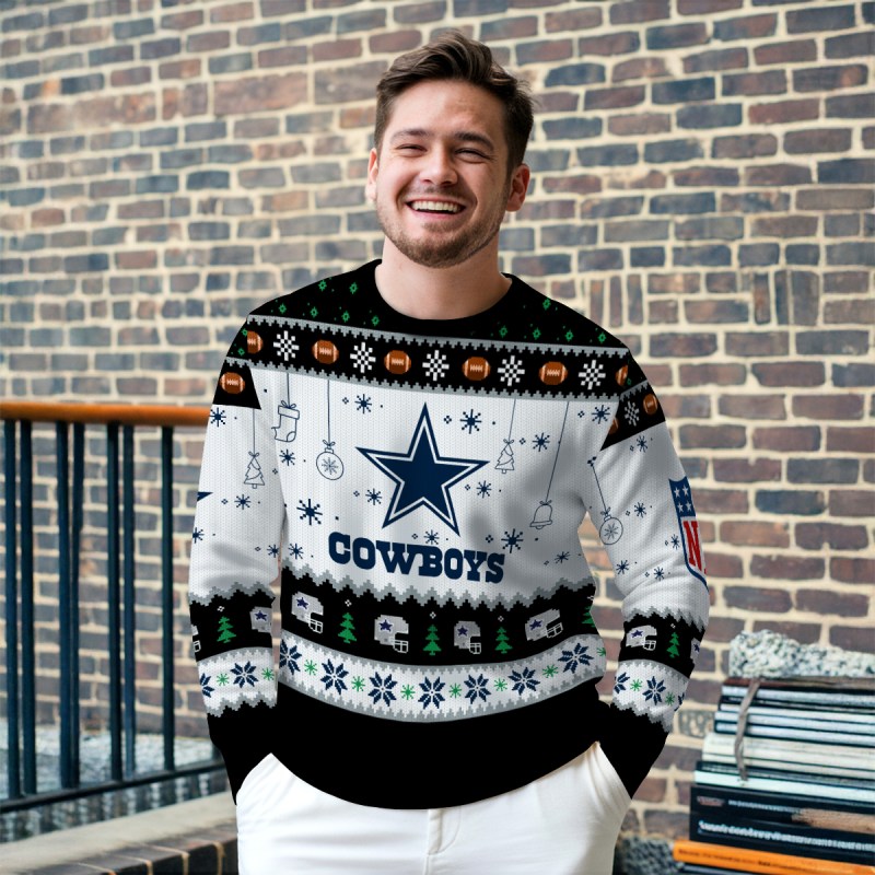 Dallas Cowboys Ugly Christmas Sweater Outdoor 2