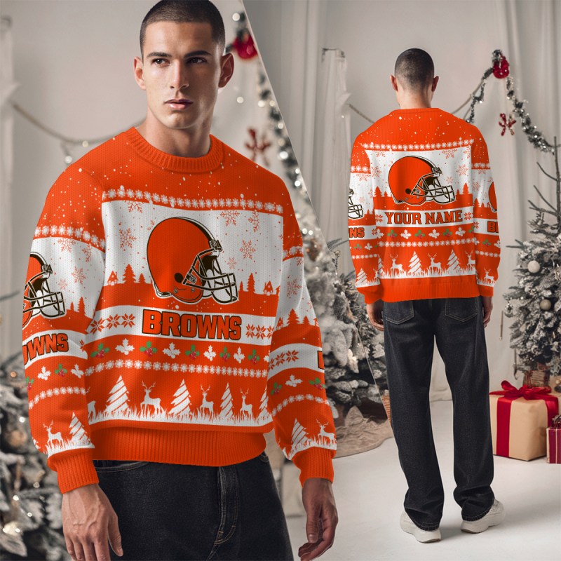 Cleveland Browns Ugly Christmas Sweater - Image 2