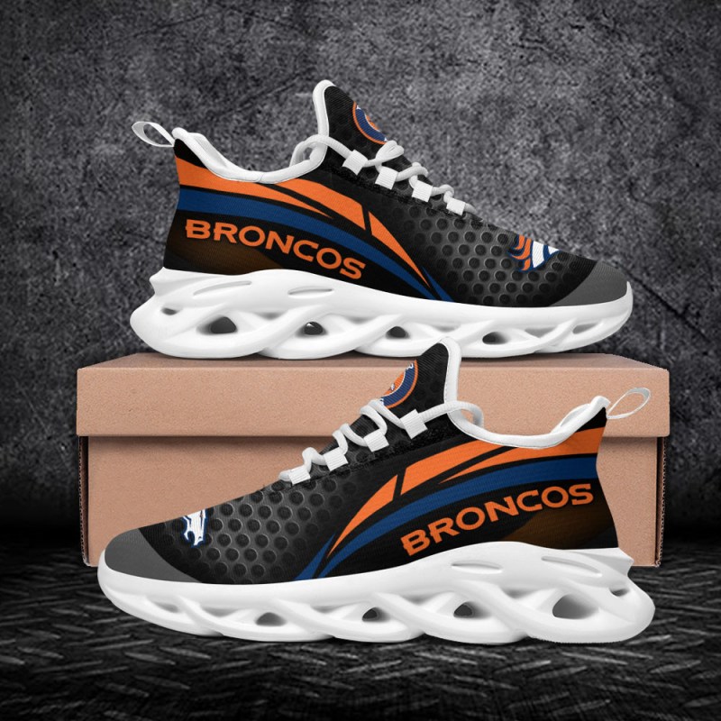 Denver Broncos Yezy Sneakers Side View