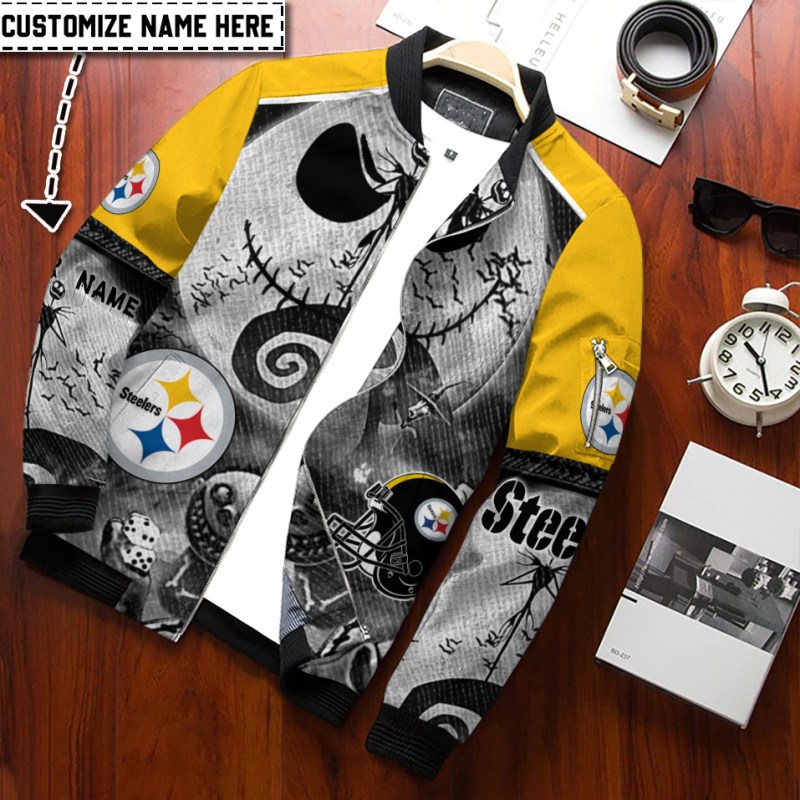 Pittsburgh Steelers Bomber Jacket Side View