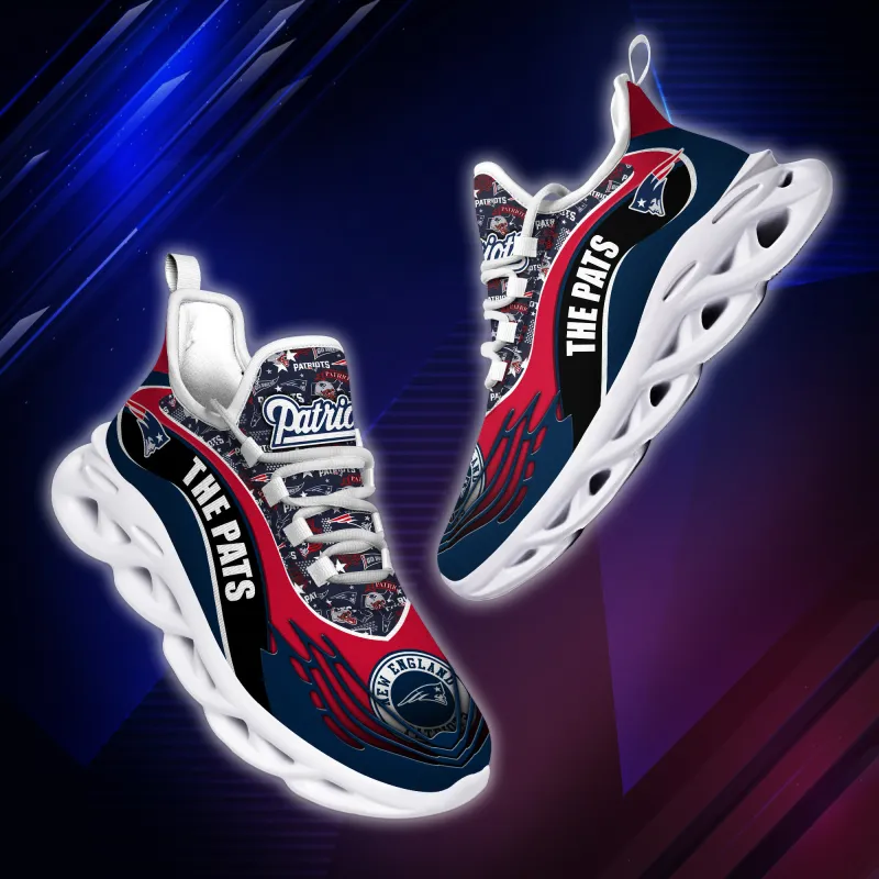 New England Patriots Yezy Running Sneakers Detail