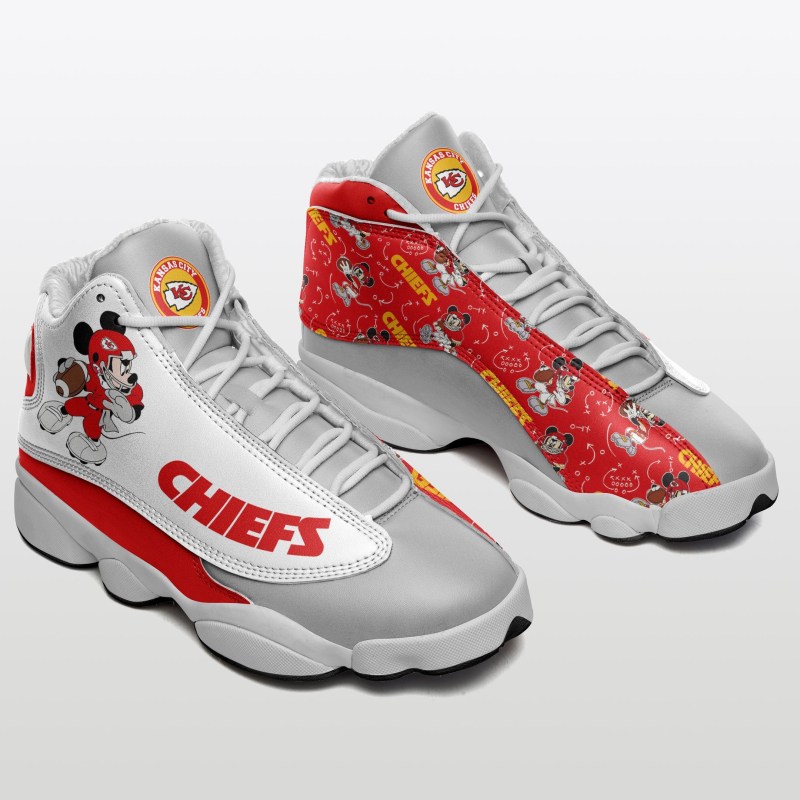 Kansas City Chiefs Air JD13 Sneakers Side View