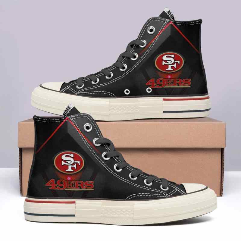 San Francisco 49ers High Top Canvas Shoes