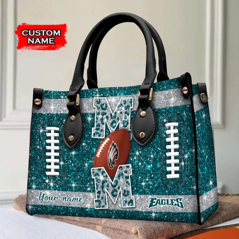 Philadelphia Eagles Leather Hand Bag Inside