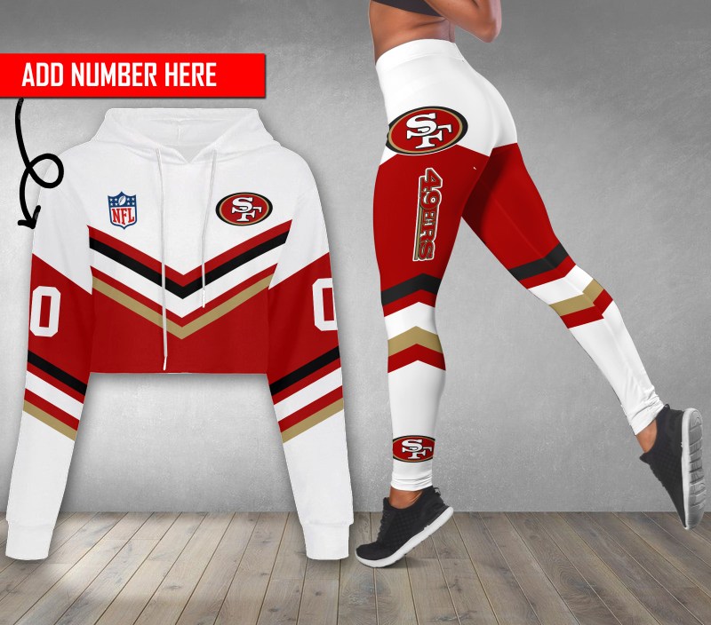 San Francisco 49ers Croptop Hoodie and Leggings