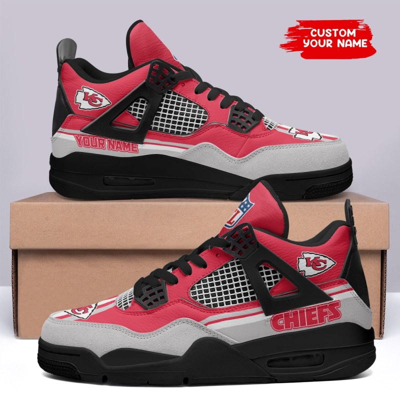 Kansas City Chiefs AJ4 Sneakers Top View