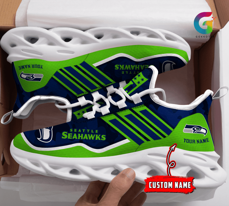 Seattle Seahawks Yezy Running Sneakers
