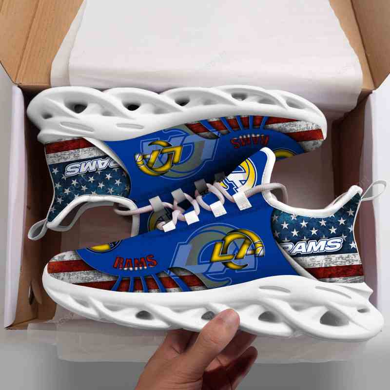 Los Angeles Rams Yezy Sneakers Side View