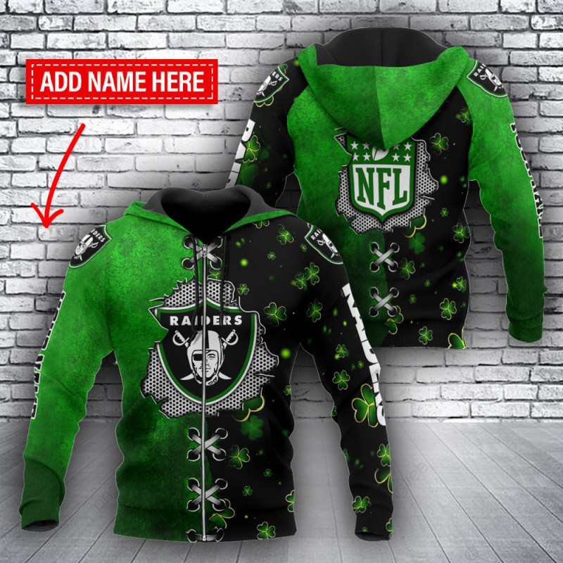 Las Vegas Raiders Personalized Hoodie - Back View