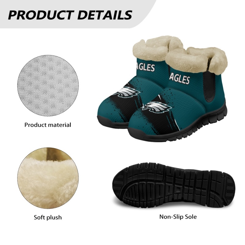 Philadelphia Eagles Comfy Winter Snow Boots Image 6