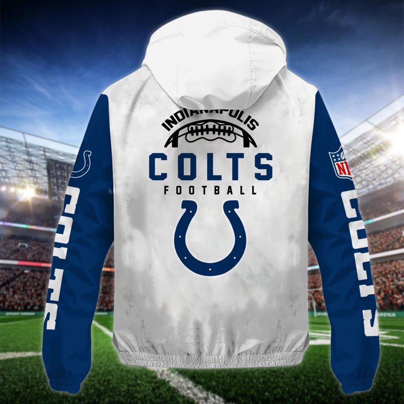 Indianapolis Colts Outdoor Jacket - Back View