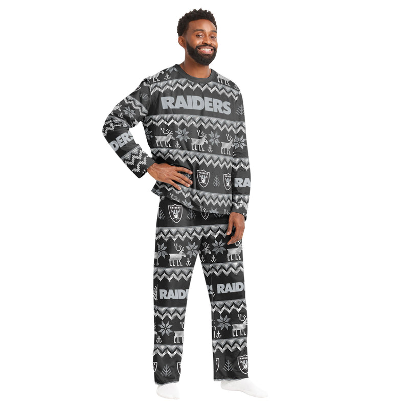 Las Vegas Raiders Family Holiday Pajamas Image 2