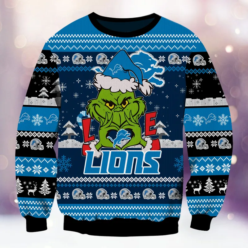 Detroit Lions Ugly Christmas Sweater Image 2