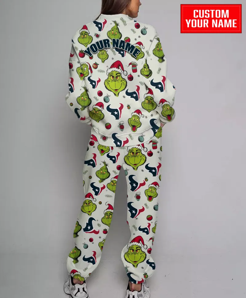 Houston Texans Ugly Christmas Sweater Back View