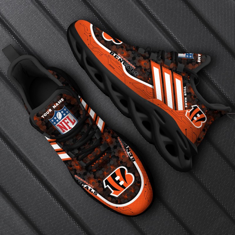 Cincinnati Bengals Yezy Running Sneakers Front View