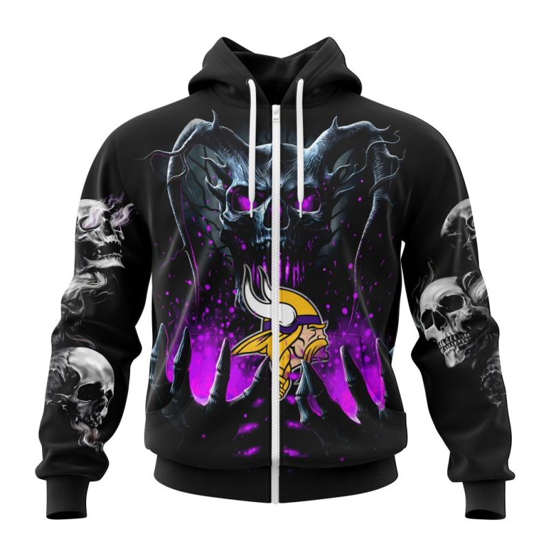 Minnesota Vikings Zip Hoodie Front
