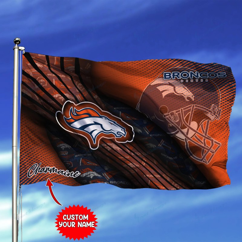 Denver Broncos Personalized Flag