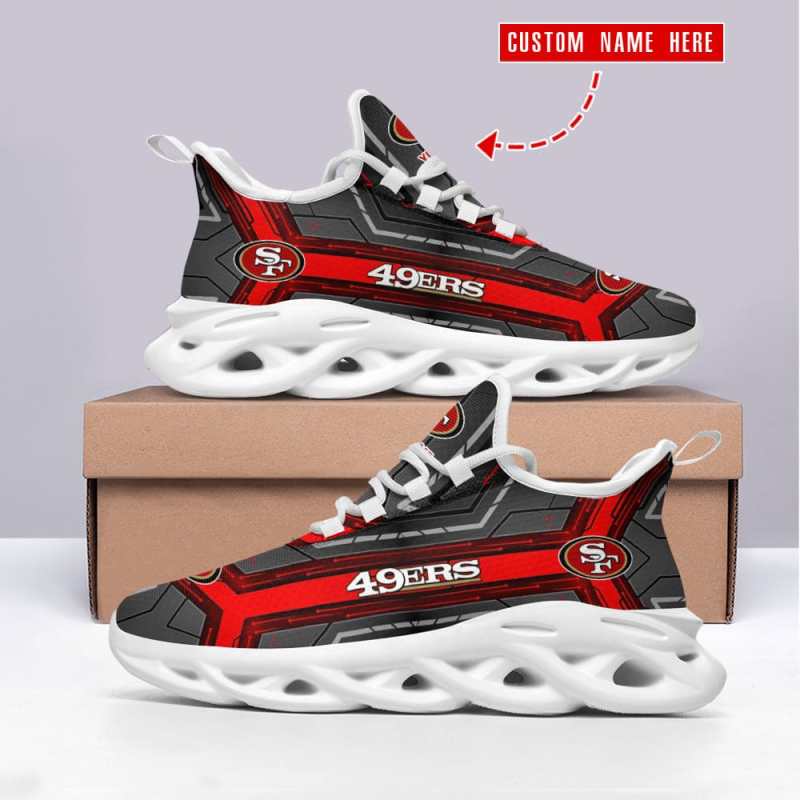 San Francisco 49ers Personalized Yezy Running Sneakers