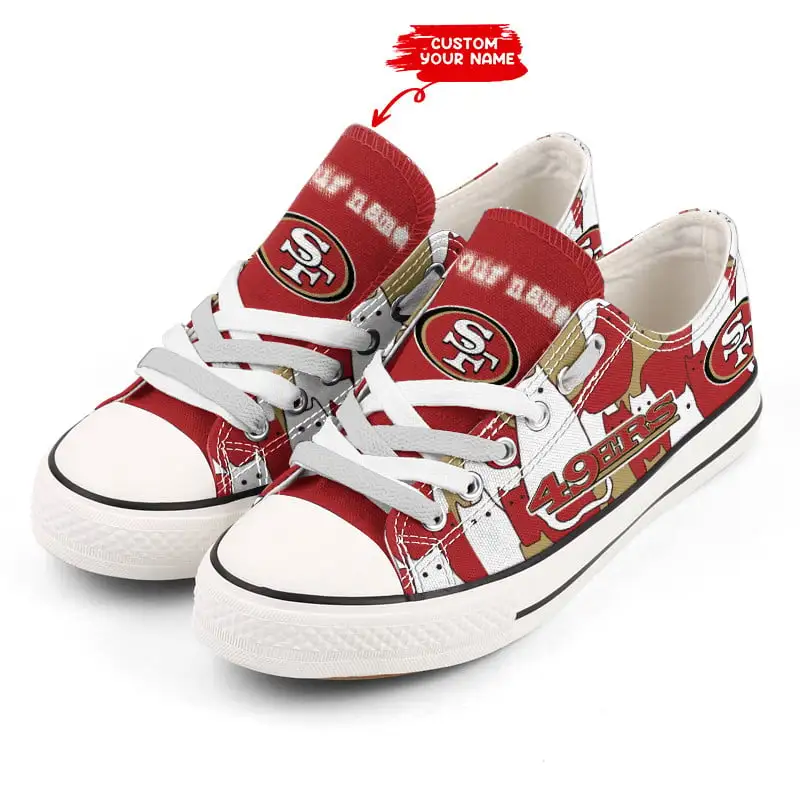 San Francisco 49ers Personalized New Low Top Shoes