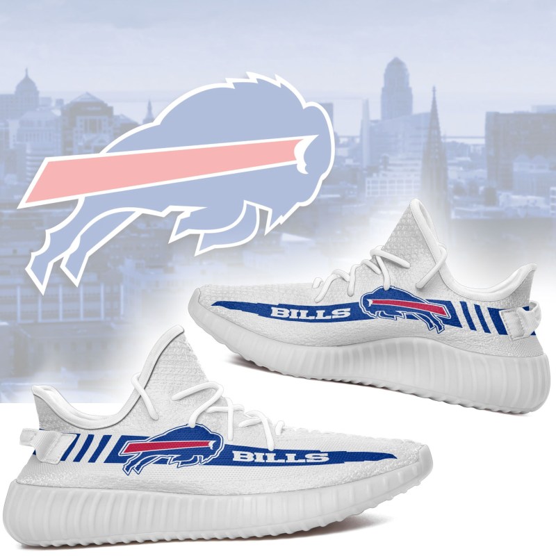 Buffalo Bills Yeezy Shoes Back View
