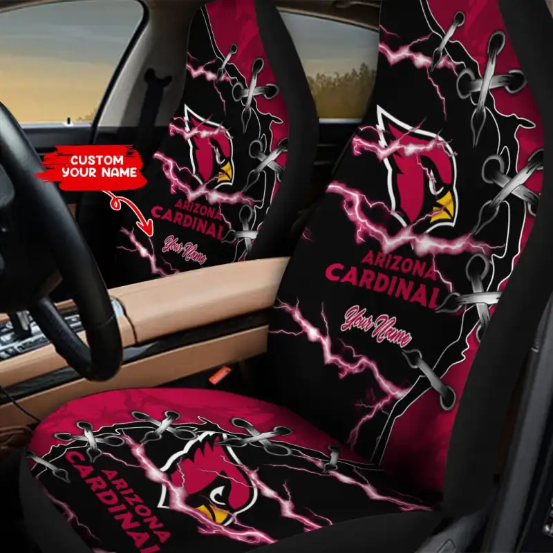 Arizona Cardinals Car Seat Covers Design