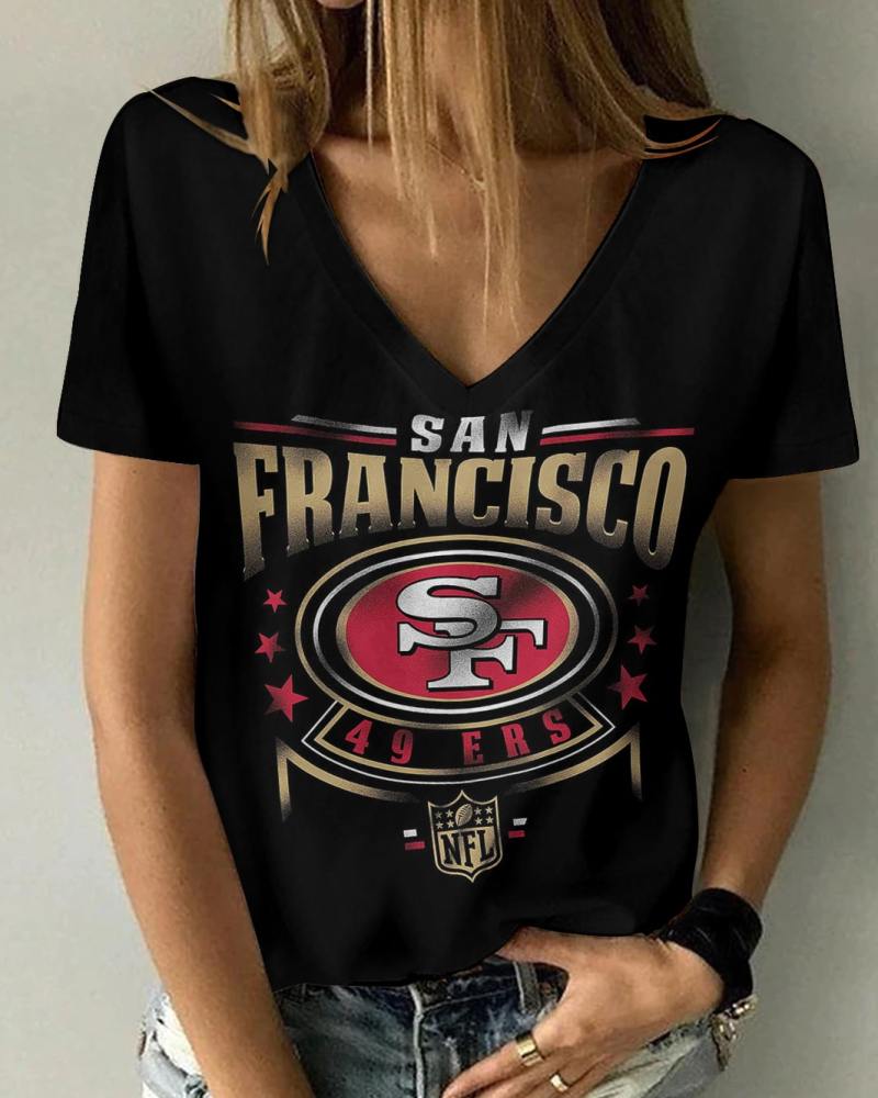San Francisco 49ers V-neck T-shirt