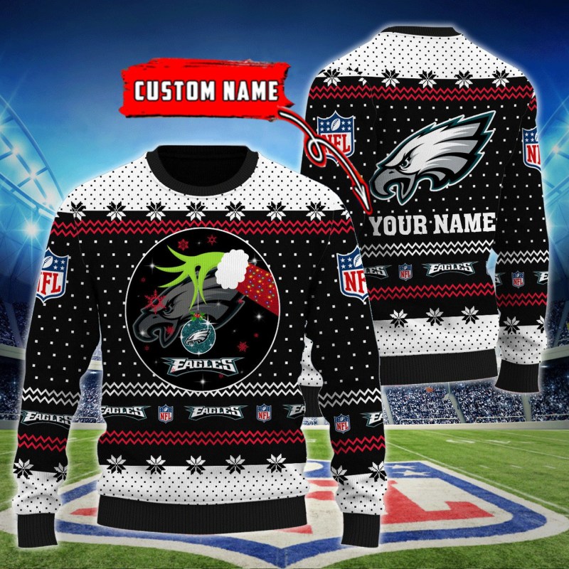 Philadelphia Eagles Personalized Woolen Sweater