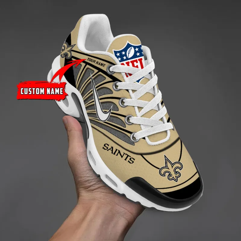 New Orleans Saints Personalized T-N Youth Sneakers Image 3