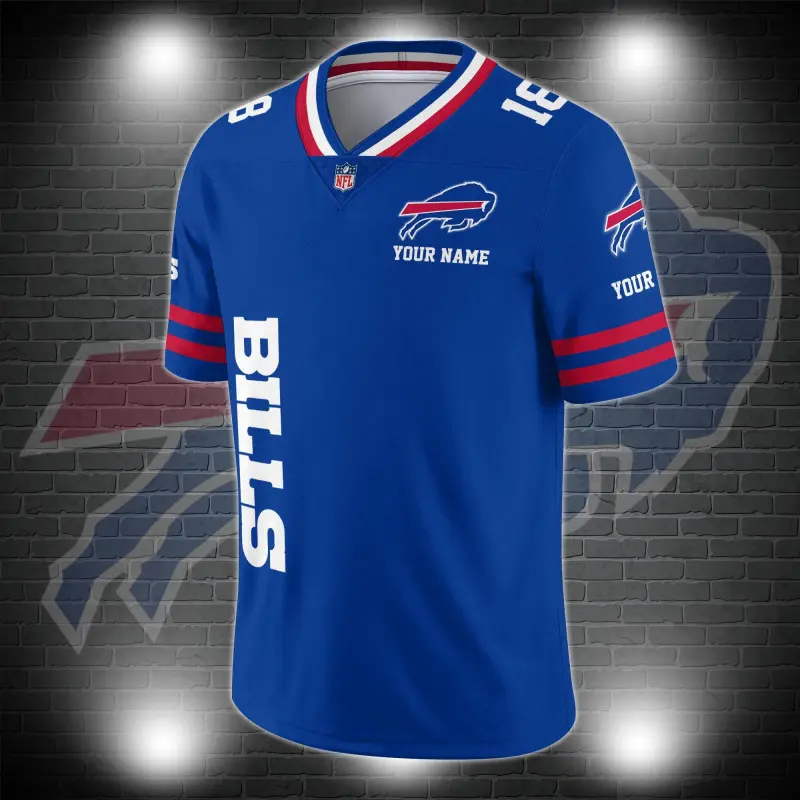 Buffalo Bills V-neck Football Jersey
