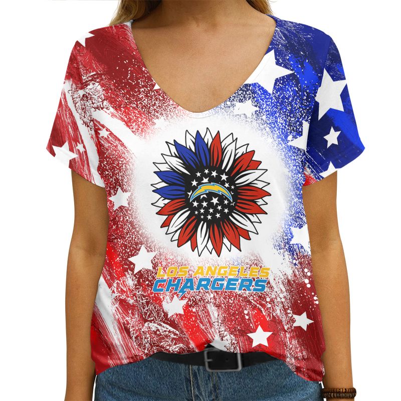 Los Angeles Chargers V-neck Women's T-shirt