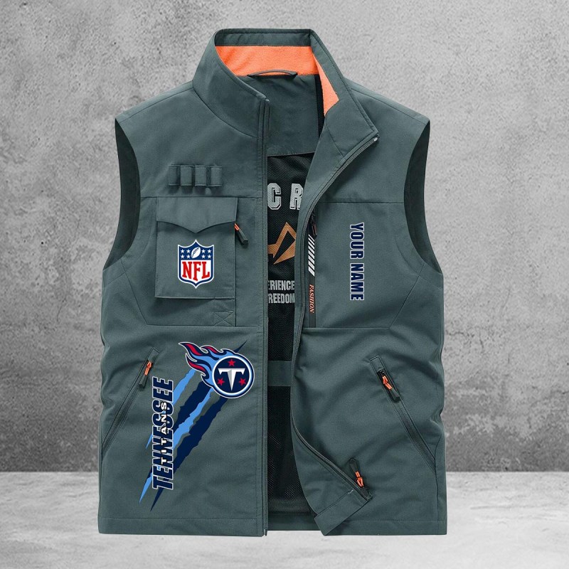 Tennessee Titans Multi-Pockets Vest Pocket Detail