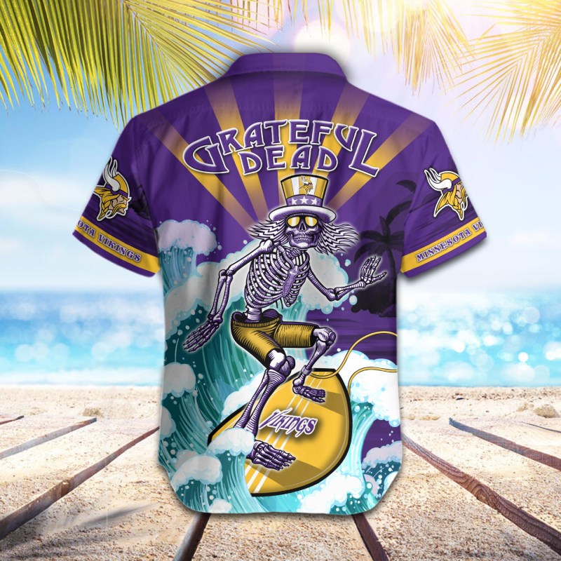 Minnesota Vikings Button Shirt Lifestyle Image