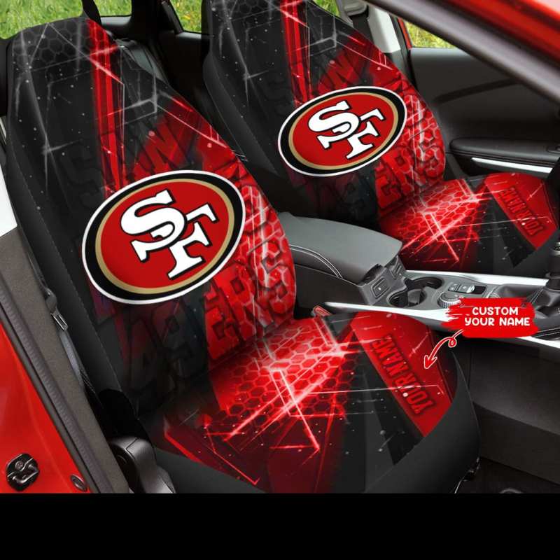San Francisco 49ers personalized car seat covers
