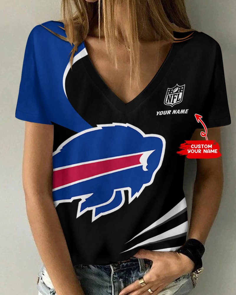 Buffalo Bills Summer V-neck T-shirt